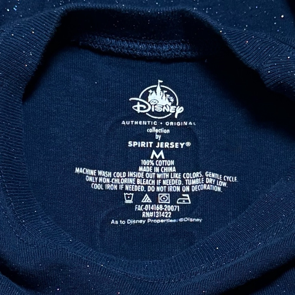 Disneyland 65th Anniversary Blue Sparkle Spirit‎ Jersey Collectible Adult Size M - Picture 8 of 10